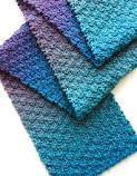 blauw Gebreide Sjaals