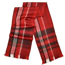 rouge Plaid Foulards