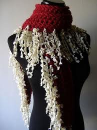 rot Crochet Stola