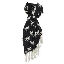 schwarz Pashmina Tüchern
