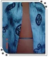 blå Rayon Halsdukar